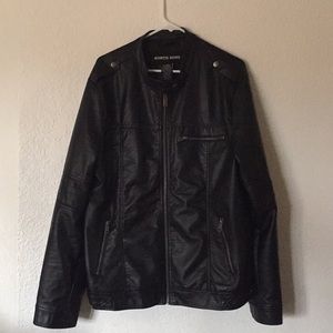 Black Faux Leather Jacket